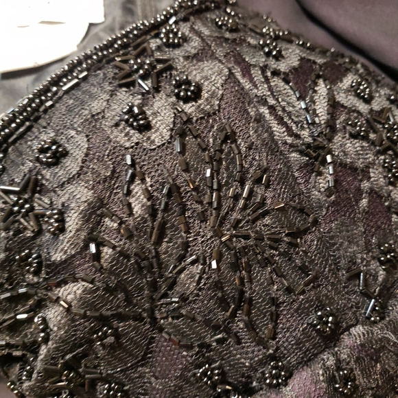 Womens Vintage BRILLIANTE By J.A. BEADED  DRESS~Formal~Dance~Evening~Size Medium - Picture 4 of 5